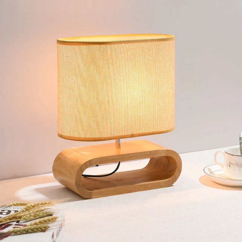 ScandiGlow | Élégante lampe de table en bois naturel | Design scandinave fait main | Éclairage