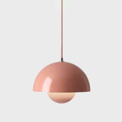 Luminoir Macaron Suspension | Éclairage Moderne | Design Demi-cercle | E27 | Métal Multicolore | Longueur Réglable 150 cm | Hauteur 16 cm | Largeur