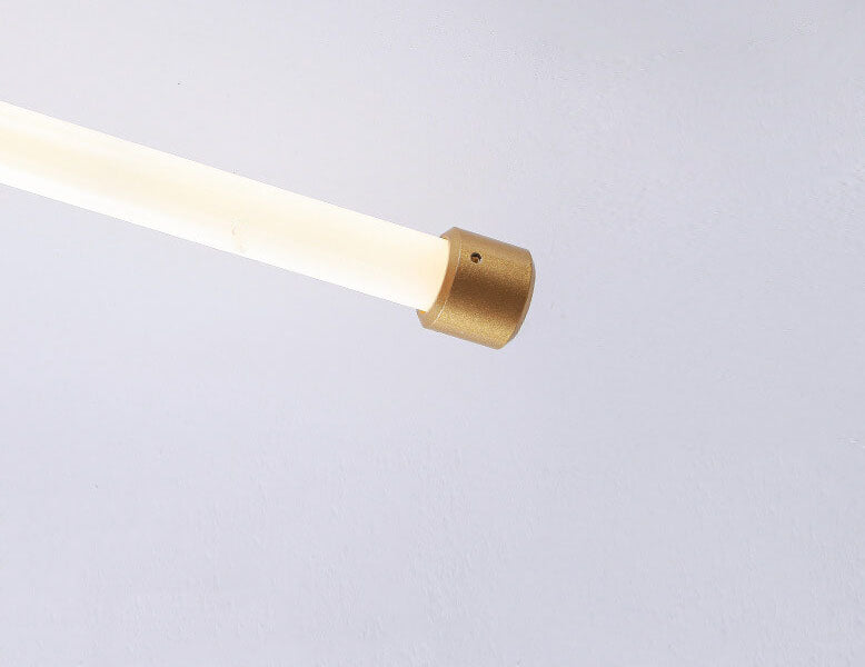 Minimalistische LED Wandleuchte | Modernes Design | 1 Licht | Schwarz & Gold | Metall und Acryl | 60 cm hoch | Geeignet für Schlafzimmer, Wohnzimmer,