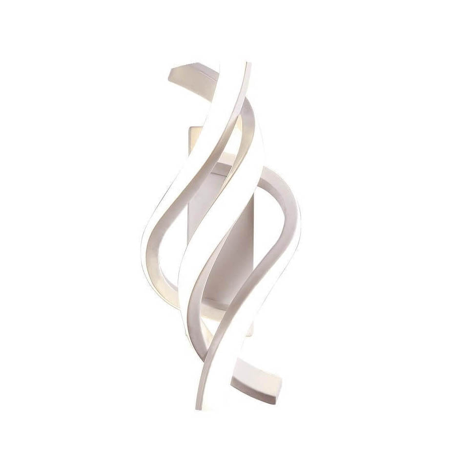 Spiralförmige LED Wandleuchte | Modern | 1 Licht | Weiß/Schwarz | 16W | 1600lm | Aluminium | Elegantes Design | Einfache Installation | Schlafzimmer/