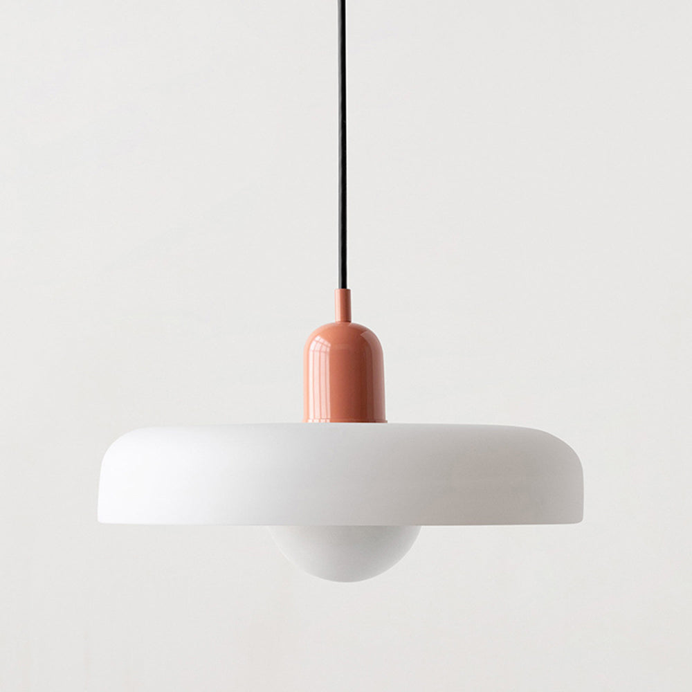 Bauhaus pendel | Farvet glas | Moderne design | Energibesparende lyskilde | Funktionel elegance | Ideel til stue og spisestue | Livlig touch | Elegant detaljeret belysning | Alsidig og stilfuld lampe