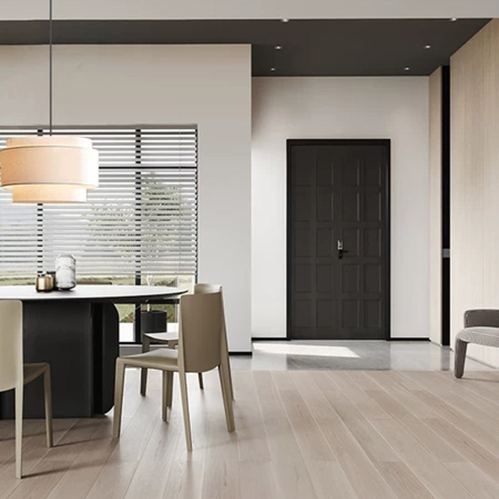 Bauhaus Beige | Lag-på-Lag Hørskærm | Justierbare Höhe 150 cm | E26/E27 Fassung | 40W Maximalleistung | Moderne Deckenlampenschirm | Für Küche,