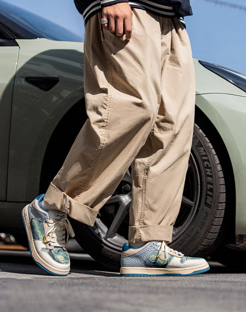 V. Gogh 'Starry Night' kunstinspirerede sneakers | Komfortabel design til daglig stil