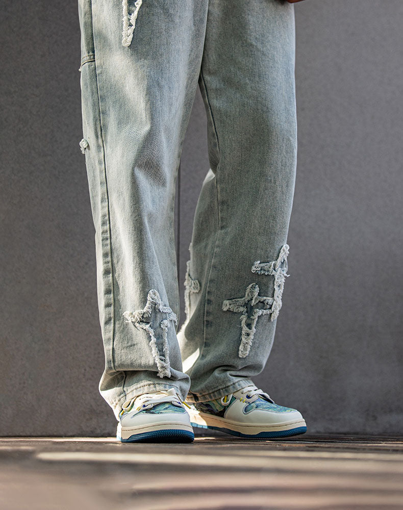 V. Gogh 'Starry Night' kunstinspirerede sneakers | Komfortabel design til daglig stil