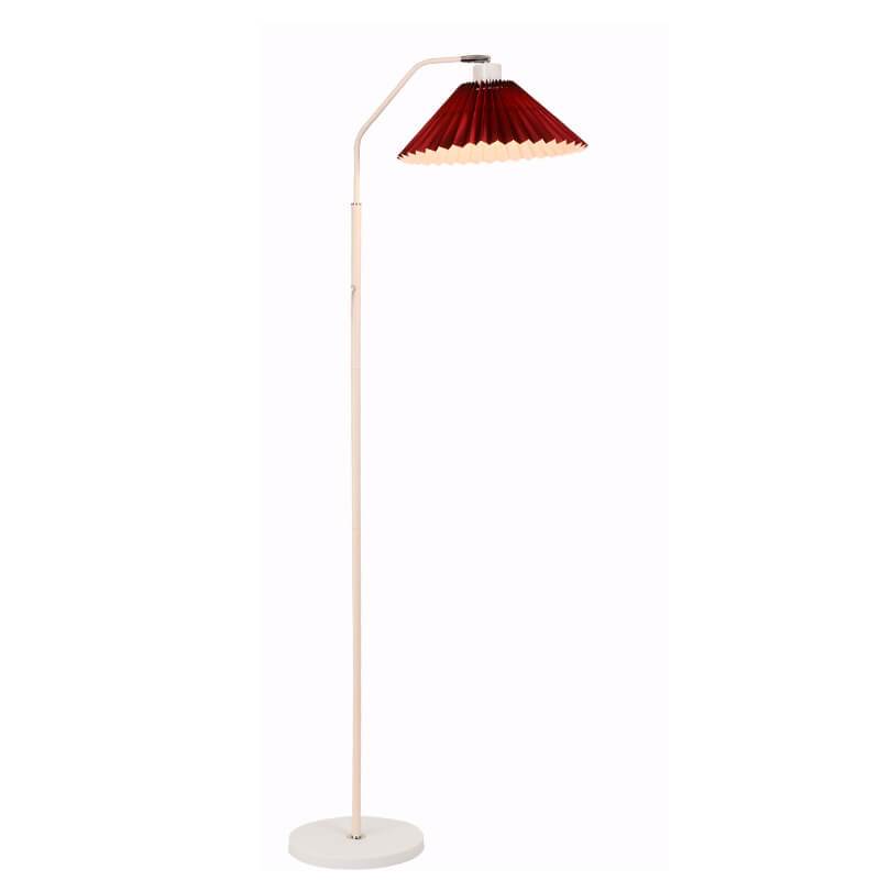 Castaviro | Lampe sur pied réglable | Design moderne | Abat-jour plissé | Compatible avec LED & ampoules à incandescence | Éclairage pour salon,