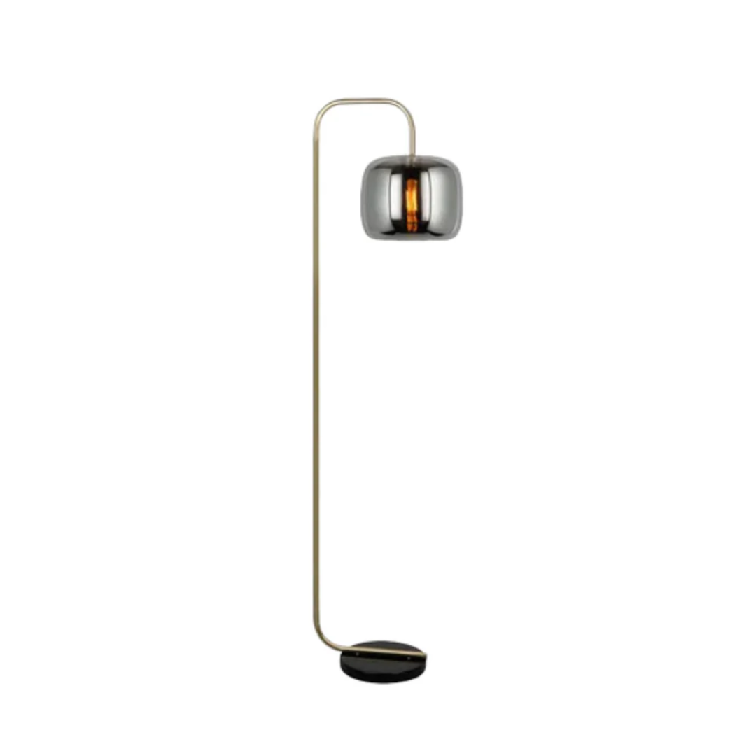 Tarvienne | Lampe sur pied moderne | Design épuré | Éclairage efficace | Construction durable | Idéal pour salon et chambre à