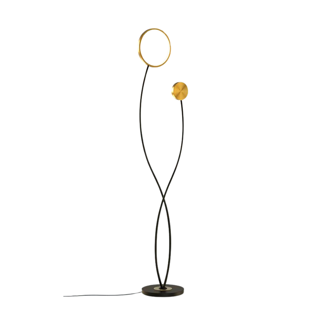 Felarno | Lampe sur pied design moderne | Design minimaliste en forme d'arc | Décoration élégante | Matériau de haute qualité | Éclairage efficace