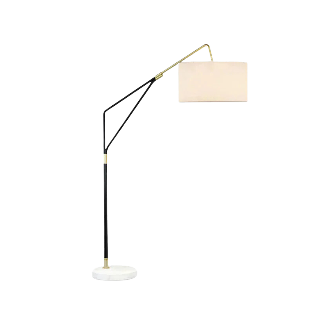 Soventina | Lampe sur pied élégante | Design moderniste | Éclairage efficace | Base stable | Matériaux de haute qualité | Look élégant pour salon,