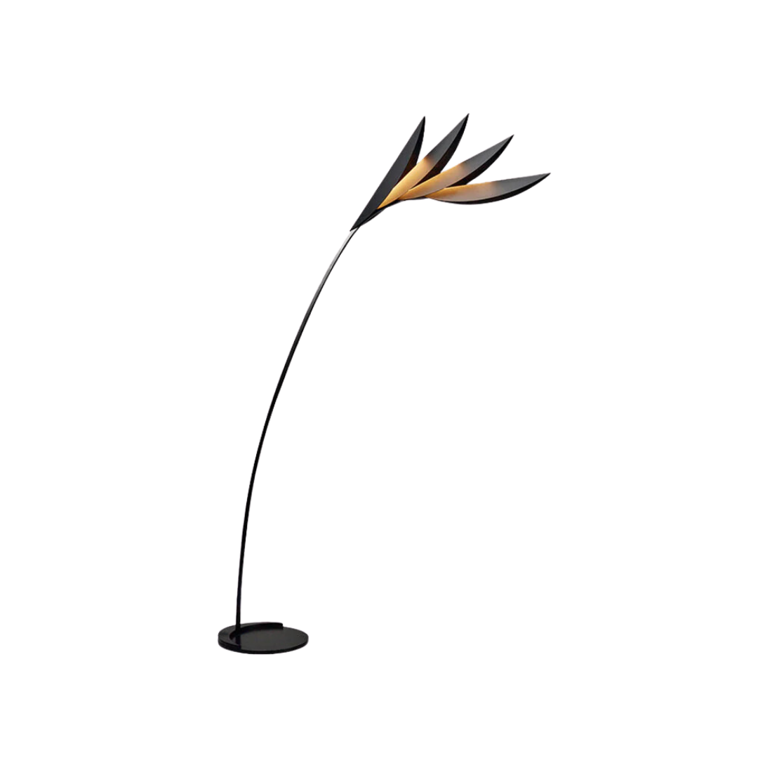 Melvaris | Lampe sur pied moderne | Design en forme de feuille | Haute qualité | Salon | Chambre | Bureau | Montage facile | Éclairage élégant et