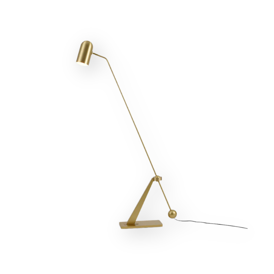 Sorvento | Lampe sur pied | Design élégant | Mécanisme de contrepoids | Artisanat moderne | Silhouette minimaliste | Durabilité | Lumière efficace
