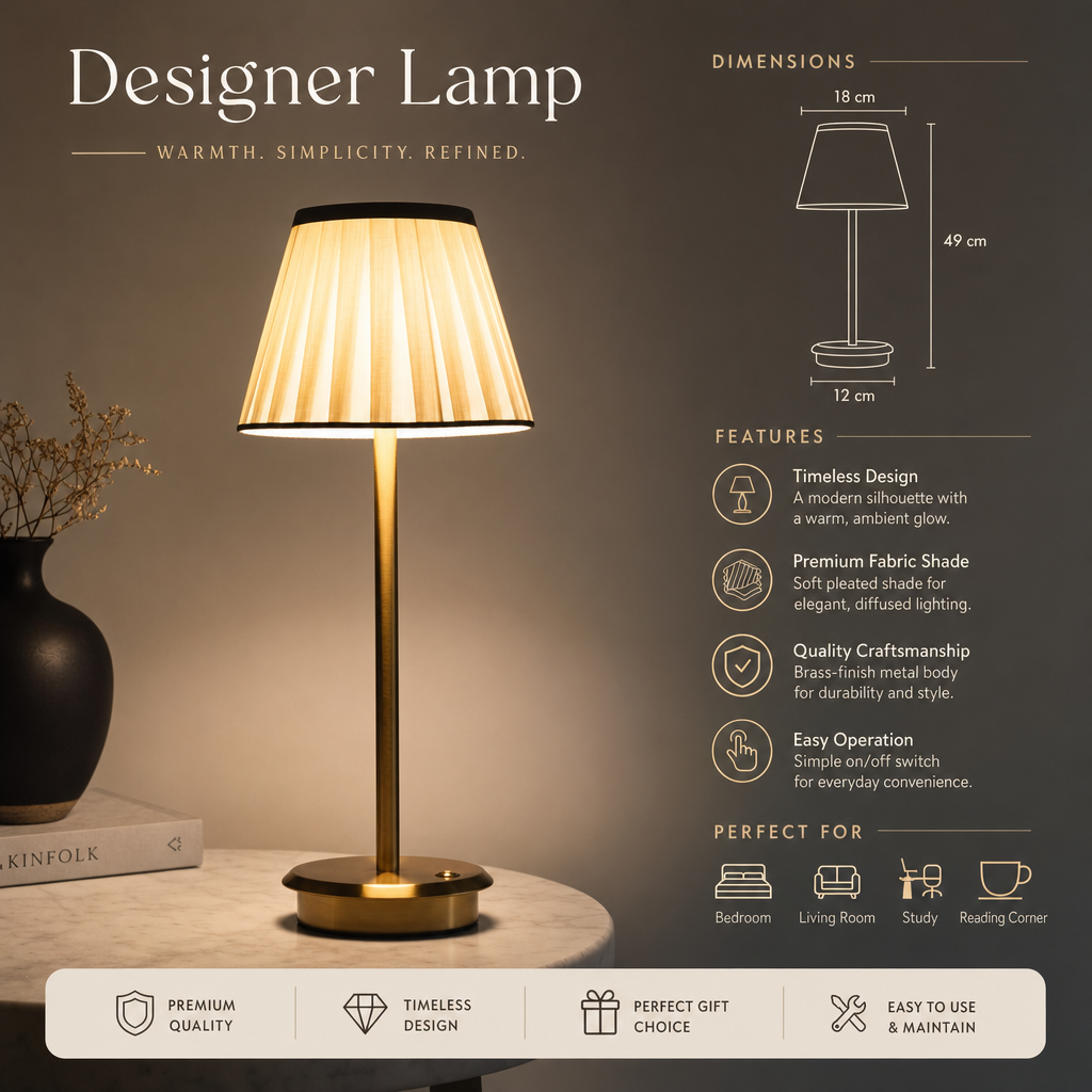 Kumas Fabric Table Lamp