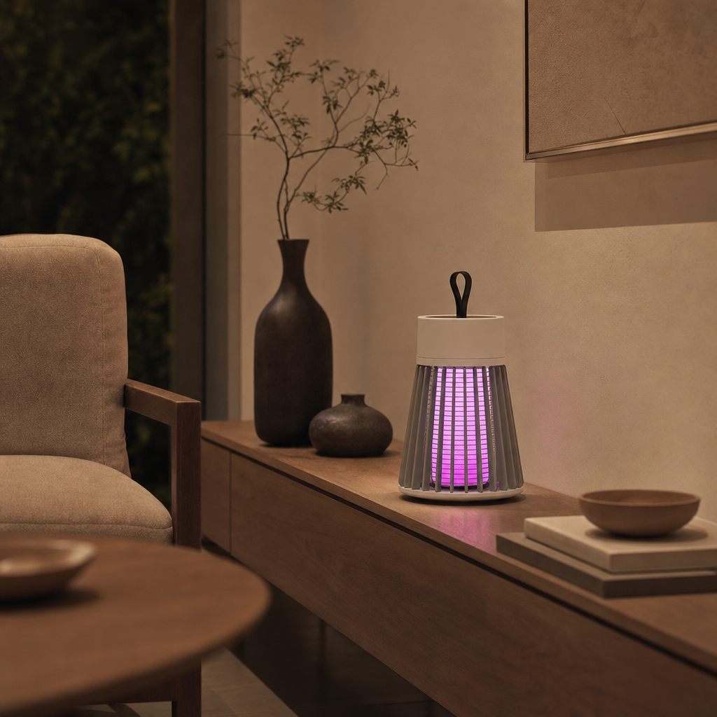 USB Rechargeable LED UV Insect Killer | Indoor Outdoor Mosquito Lamp | Silent Chemical-Free Pest Control