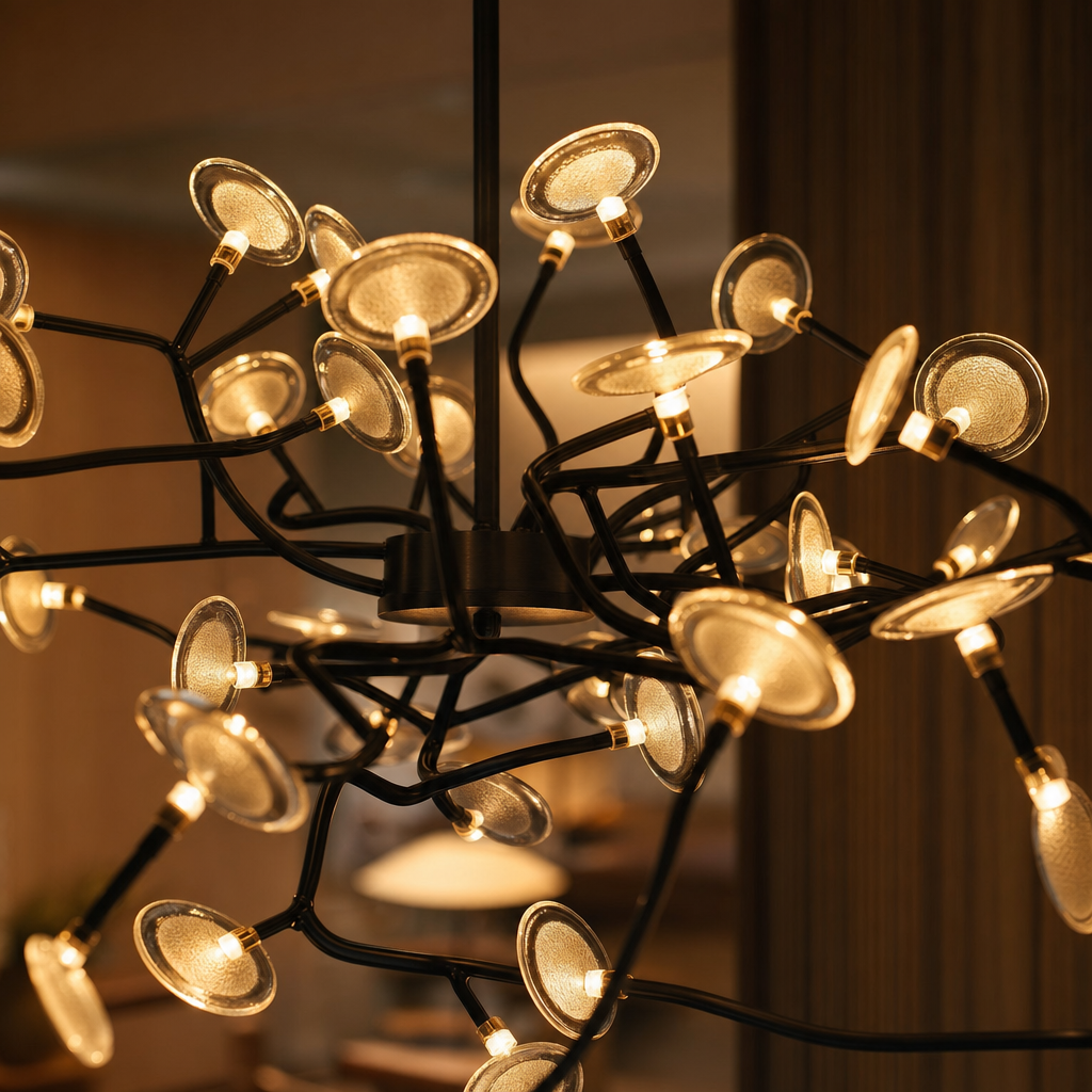 Modern LED Firefly Chandelier | Acrylic Branch Design | G9 Socket | 110V/220V | Ceiling Light Fixture | Timeless Home Lighting