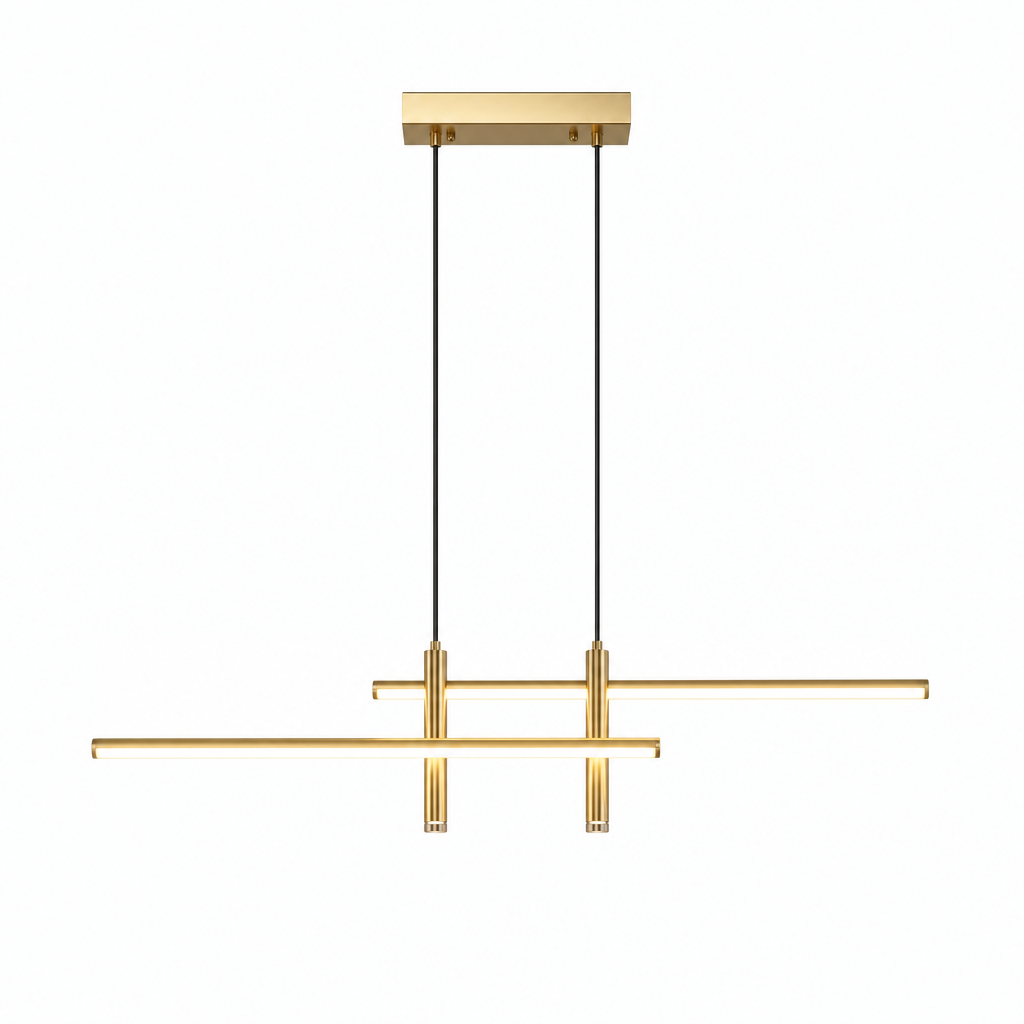 Modern Adjustable LED Pendant Light | Minimalist Design | Dimmable Dining Room Fixture | Stylish Home Lighting | Versatile Interior Accent