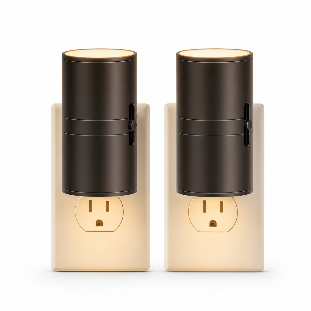 Dimmable LED Night Light | Adjustable Brightness | Energy Efficient Plug-In | Compact Design | Bedroom Hallway Lighting
