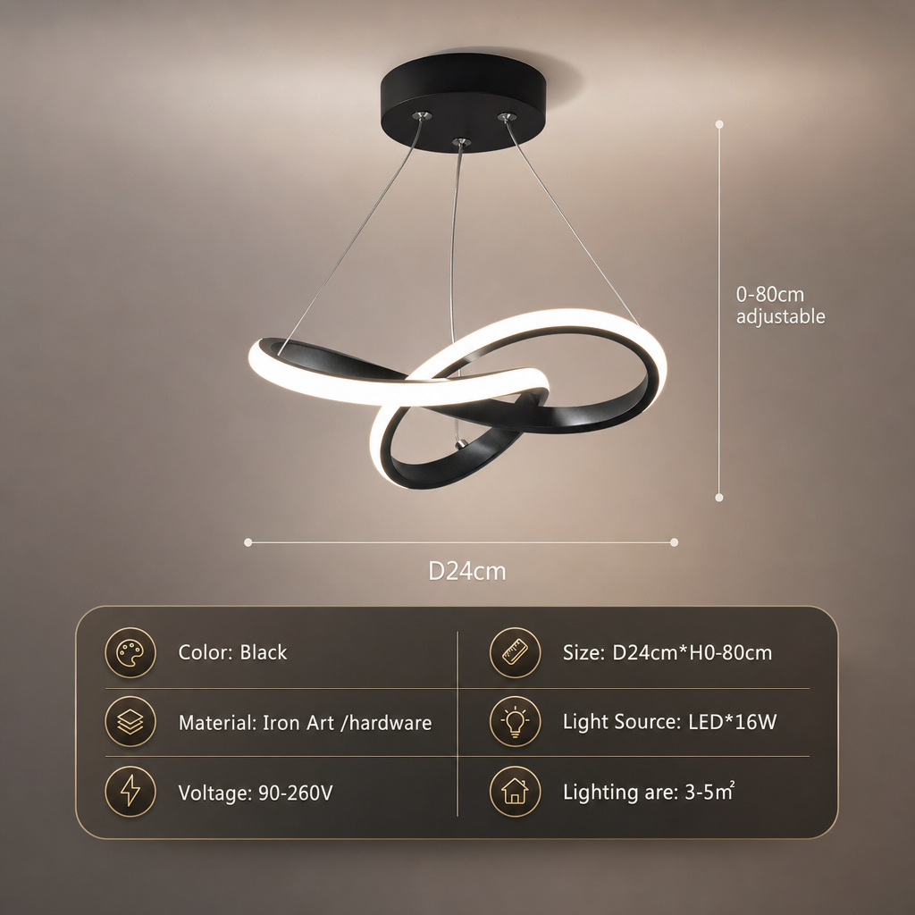Modern LED Ceiling Light | LumiWave by Luminoir | Energy Efficient Home Lighting | Remote Control