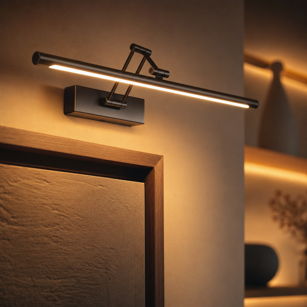 Edge Minimalistische LED Wandlamp Zwart/Wit Binnen Badkamer Metaal