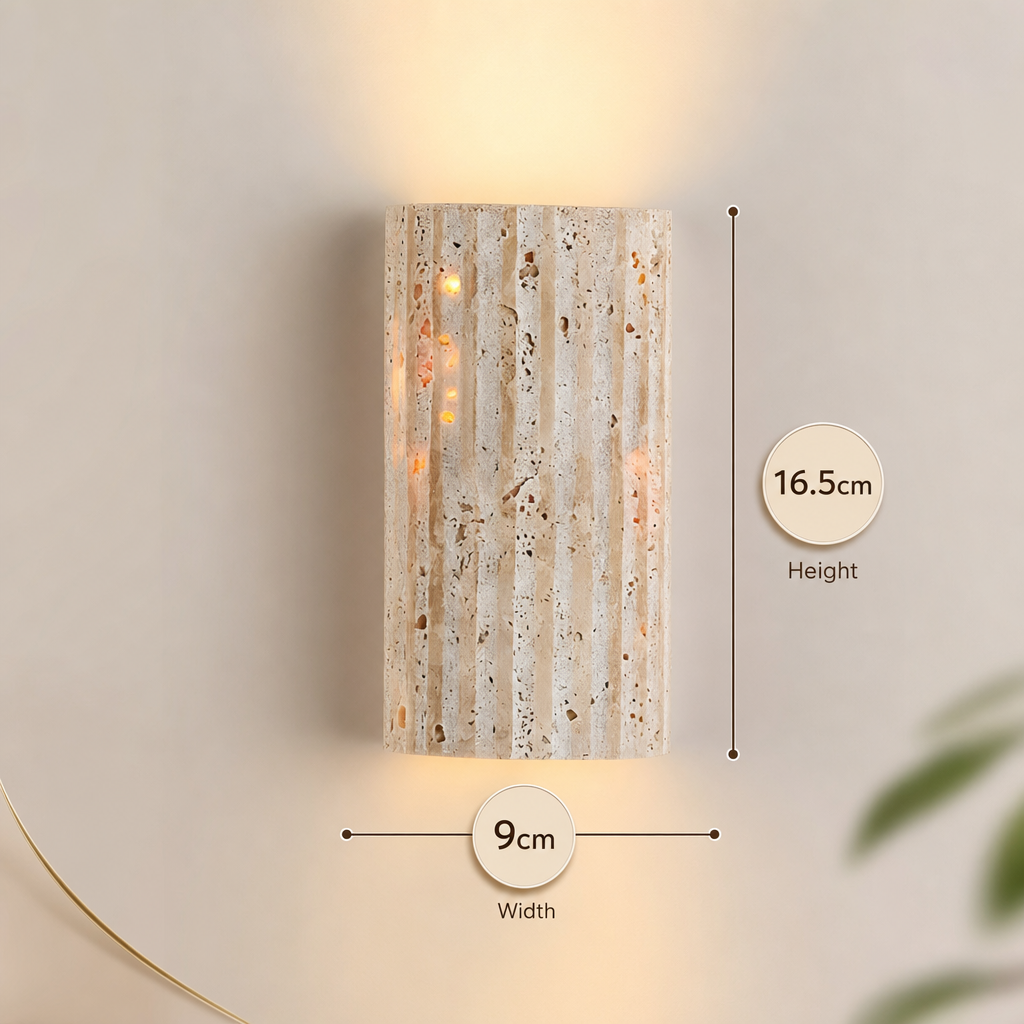 Lithos | Natuurstenen Wandlamp
