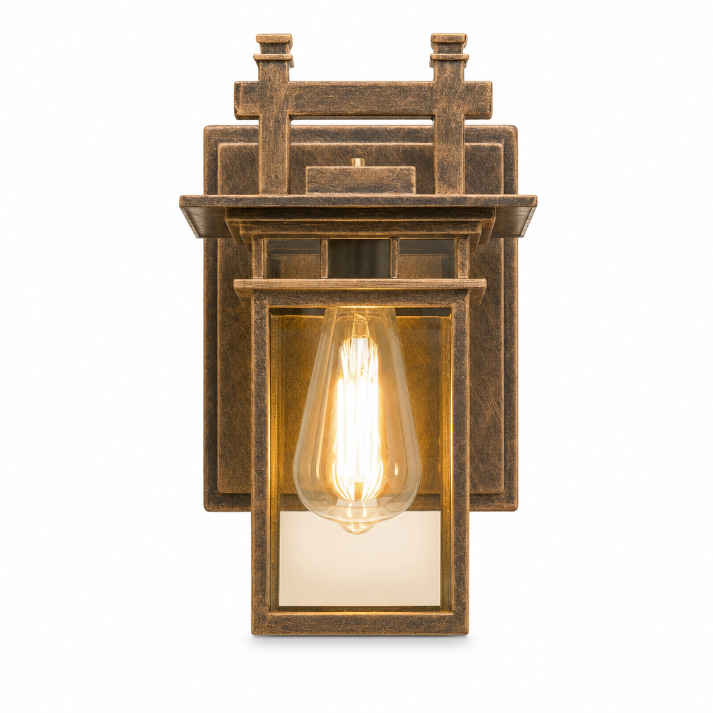 Lanterna Regola | Klassieke Buitenwandlamp – Verstelbaar – Aluminium & Glas – E27 Fitting