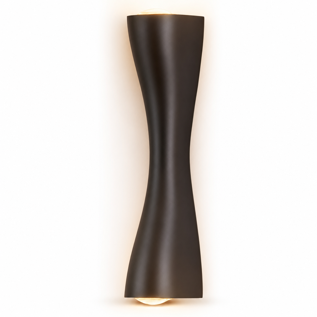 LumiBrillant LED-vägglampa | Modern metallfinish | Dubbel ljusriktning | Elegant design | Energieffektiv | Mått 15x10x5 cm | Elektrolytisk metall | 220-240V