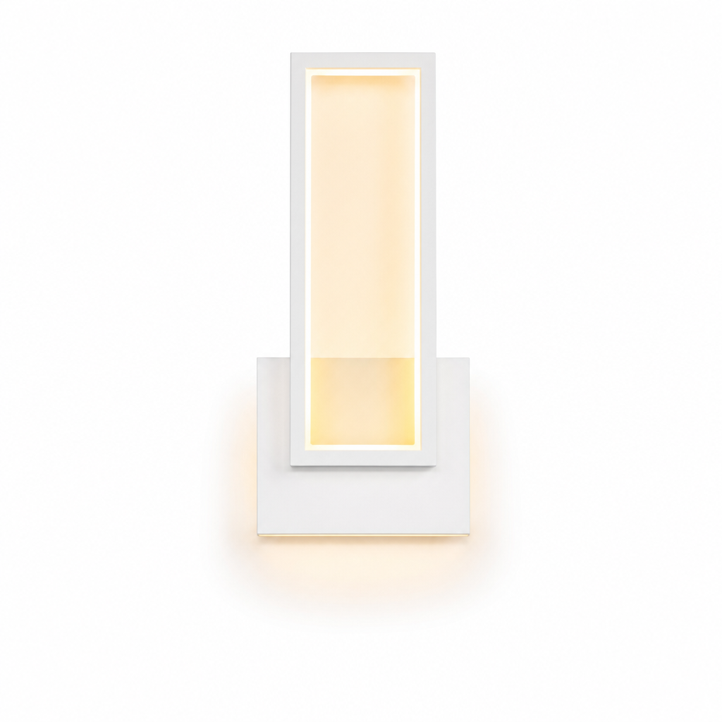 Luminoir | LED-væglampe | Guld | Rektangulær | Moderne Design | Akryl & Metal | 110V-240V | Til Soveværelse & Stue | Energieffektiv | Nem