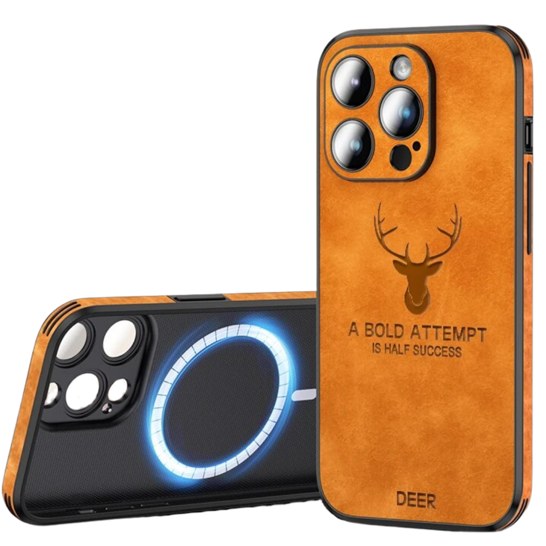 Læderetui til iPhone | Stilrent Design | Stødsikker Beskyttelse | Høj Kvalitet | Tilpasset Pasform | Fås i Flere Farver | Let og Slankt design | Stilfuldt Cover
