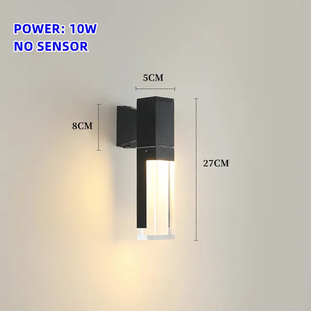 Luminoir Protecteur | Lampe Extérieure Intelligente | Capteur de Mouvement | LED | IP65 Étanche | Aluminium Noir | 10W/20W | Installation Facile