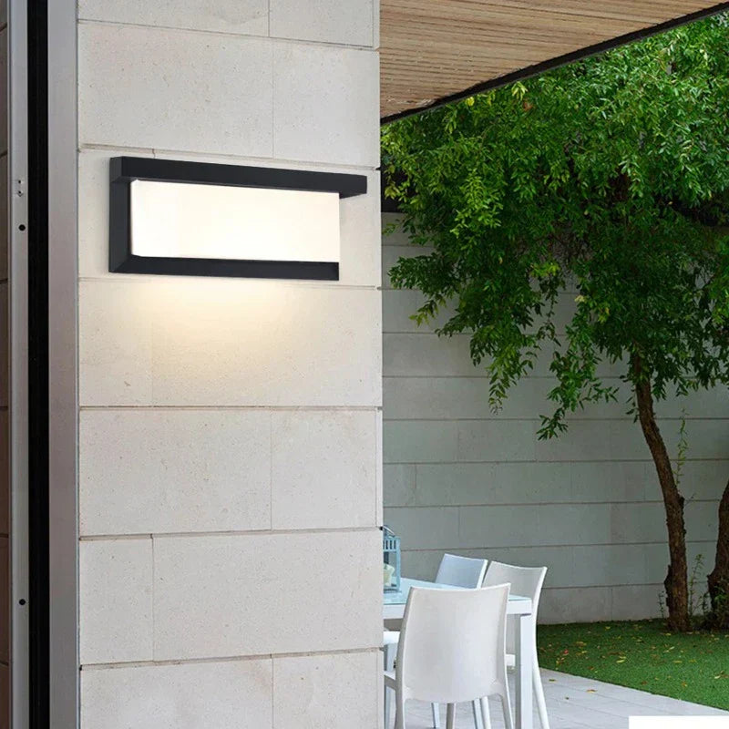AquaLuxe LED | Außen Wandleuchte | Wasserdicht | Langlebiges Aluminium | Modernes Design | Energieeffiziente Beleuchtung | Für Garten und Terrasse