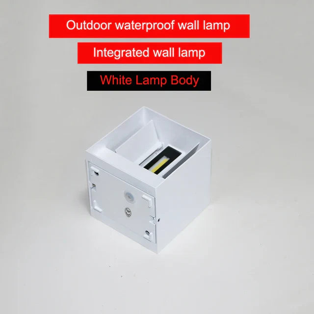 AquaShield | Moderne Außenbeleuchtung | Schwarz-graues Aluminium | Wasserdichte Lampe | Einfache Installation | Energiesparend | 85-265V | 10 cm x 5
