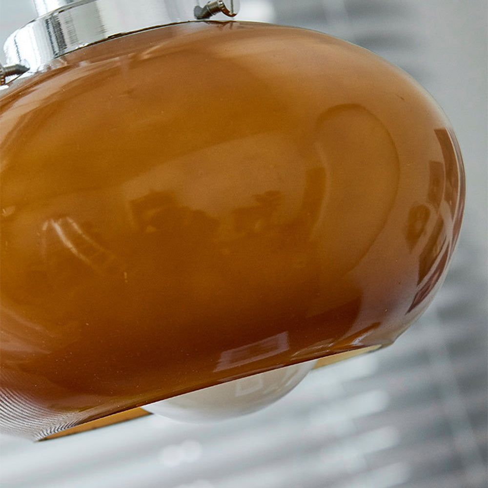 Bauhaus inspirierte Glaspendelleuchte | Verstellbare Länge | CE- und UL-zertifiziert | Vintage-Stil | Perfekt für Flur, Esszimmer, Wohnzimmer,