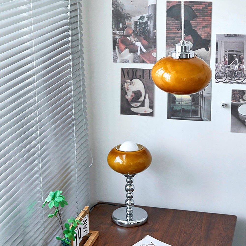 Bauhaus inspirierte Glaspendelleuchte | Verstellbare Länge | CE- und UL-zertifiziert | Vintage-Stil | Perfekt für Flur, Esszimmer, Wohnzimmer,