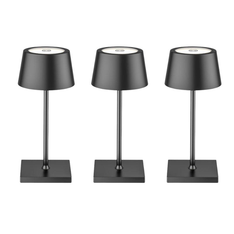 Sanne™ | Lampe de table LED portable | Design étanche | Luminosité réglable | Aluminium inoxydable | Sans fil & rechargeable | Design élégant de