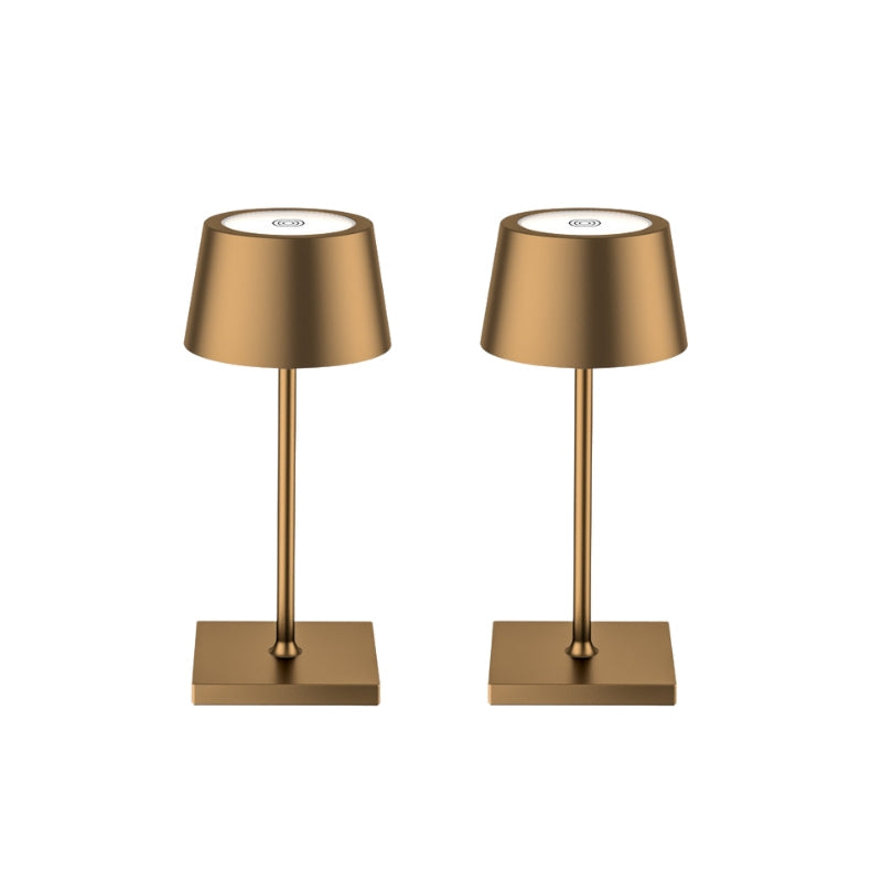 Sanne™ | Lampe de table LED portable | Design étanche | Luminosité réglable | Aluminium inoxydable | Sans fil & rechargeable | Design élégant de
