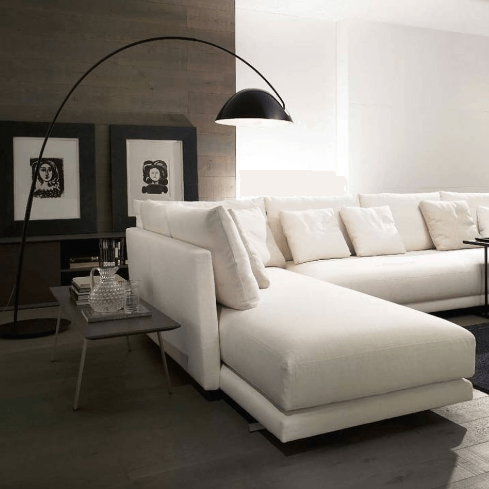 Skandinavische Stehlampe | Flexibler Rotierender Schirm | Schlankes Metall-Design | LED/Edison Kompatibel | UL, ETL, CE Zertifiziert | Verstellbarer