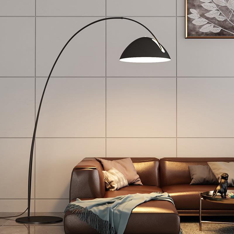 Skandinavische Stehlampe | Flexibler Rotierender Schirm | Schlankes Metall-Design | LED/Edison Kompatibel | UL, ETL, CE Zertifiziert | Verstellbarer