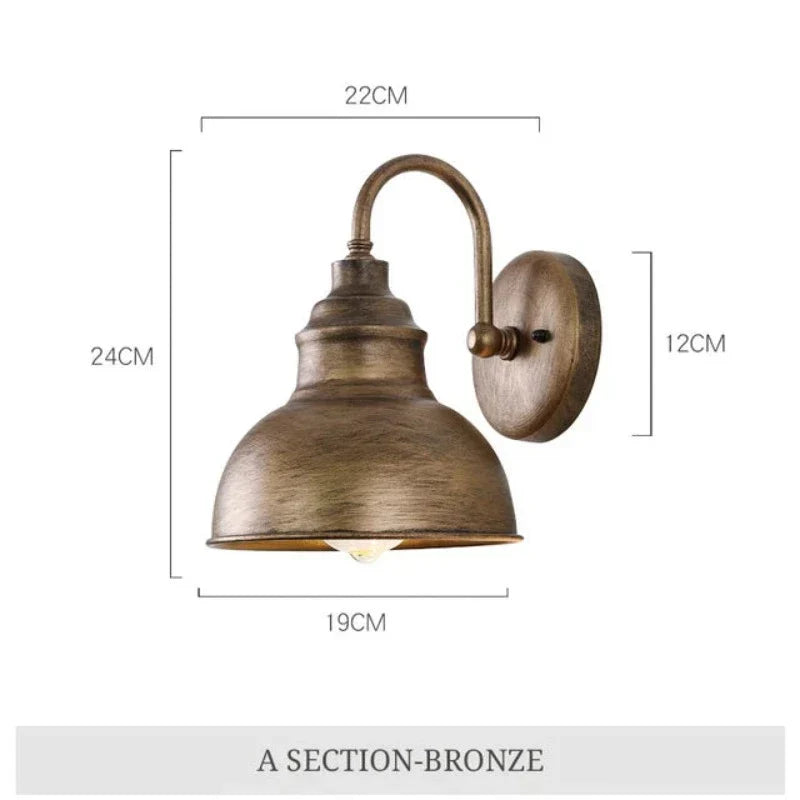 Wasserdichte Wandleuchte | Vintage-Design | RetroLicht von Luminoir | Ideal für Terrasse und Garten | Klassischer Stil | Zeitlose Eleganz