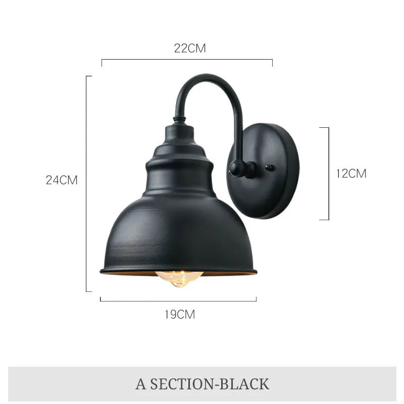 Wasserdichte Wandleuchte | Vintage-Design | RetroLicht von Luminoir | Ideal für Terrasse und Garten | Klassischer Stil | Zeitlose Eleganz