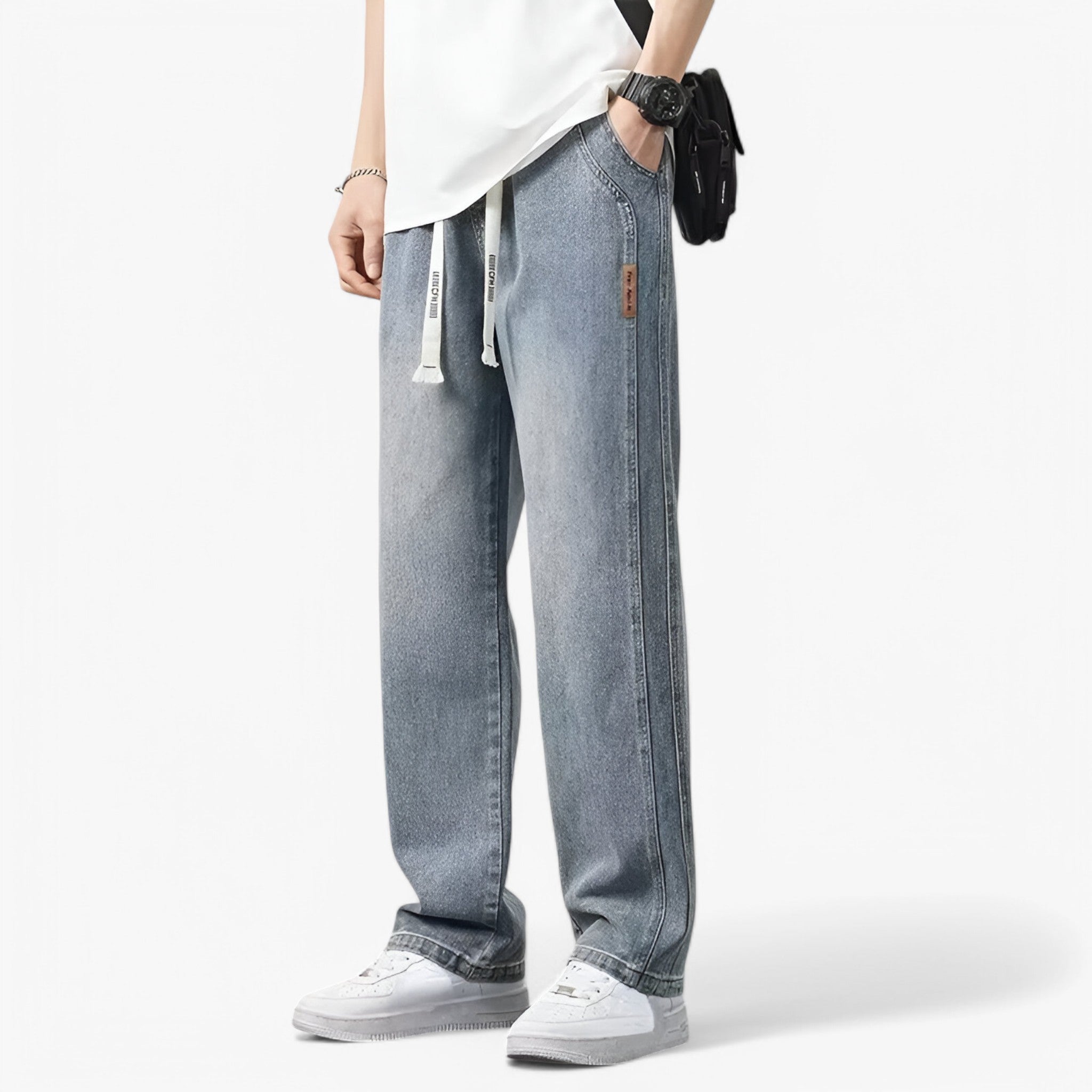 Jace | Denimbukser med brede ben - Trendy og komfortable
