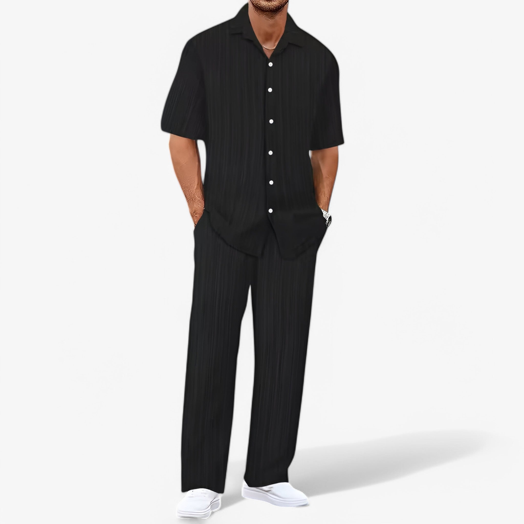 Lorenzo | Business Casual sæt med skjorte og bukser