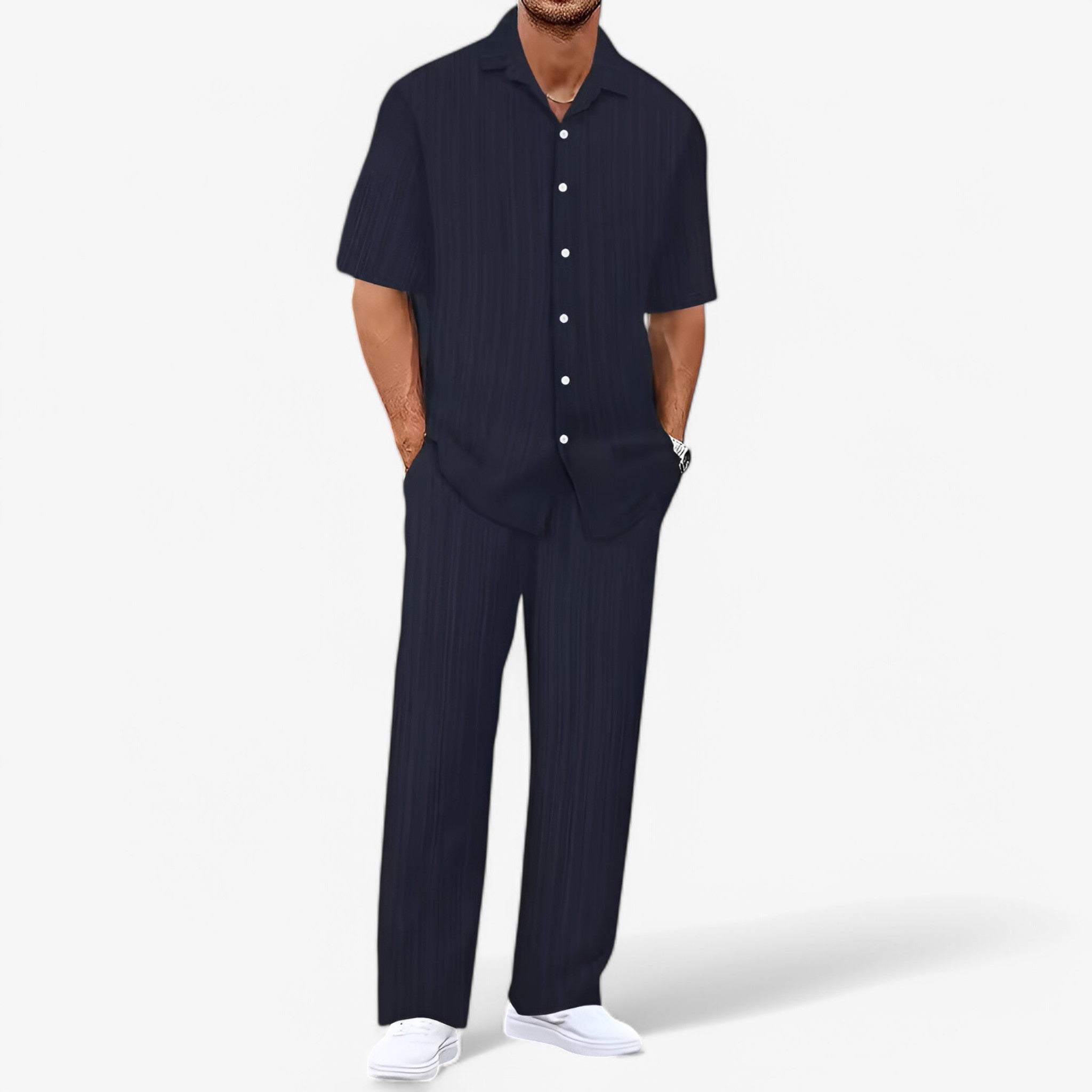 Lorenzo | Business Casual sæt med skjorte og bukser