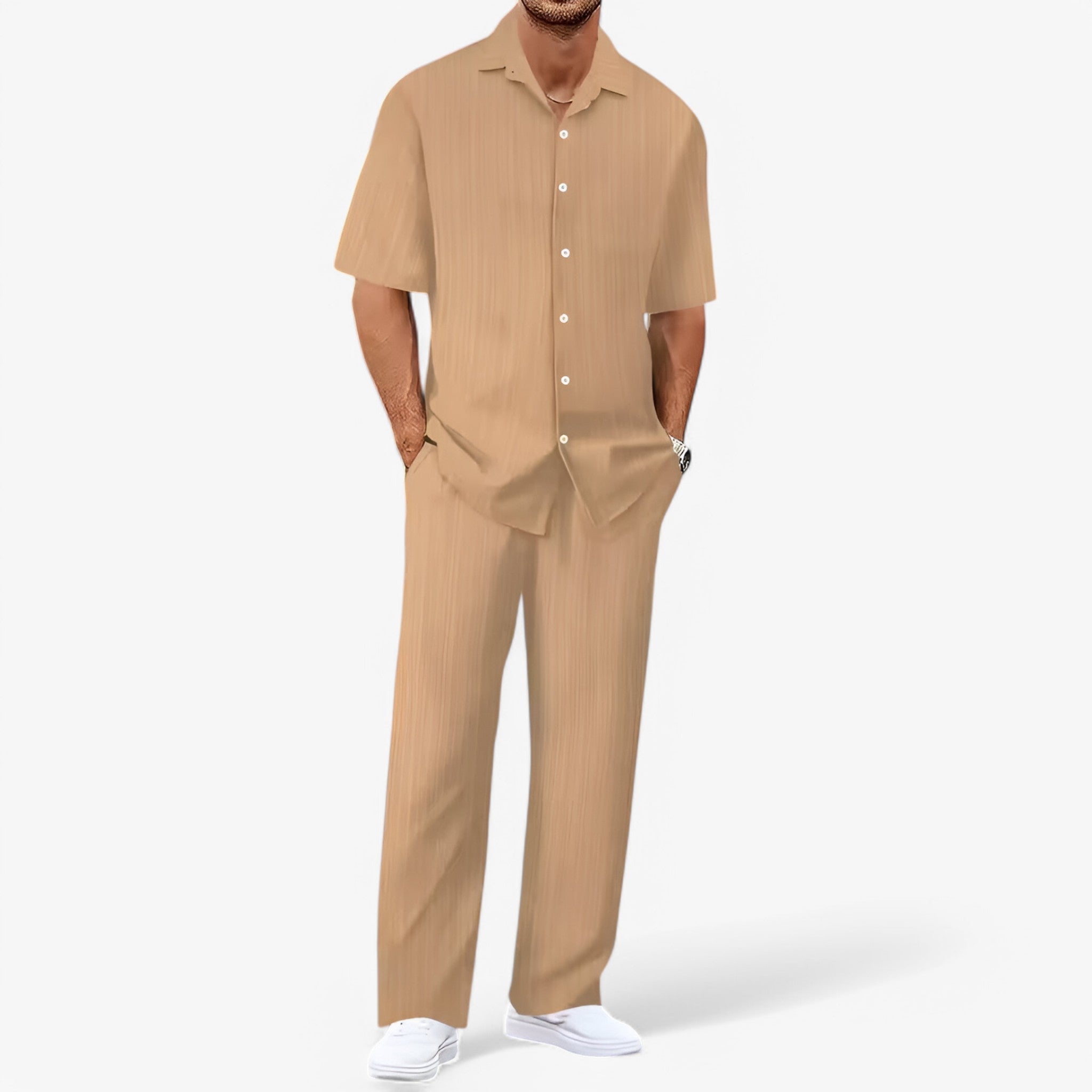 Lorenzo | Business Casual sæt med skjorte og bukser