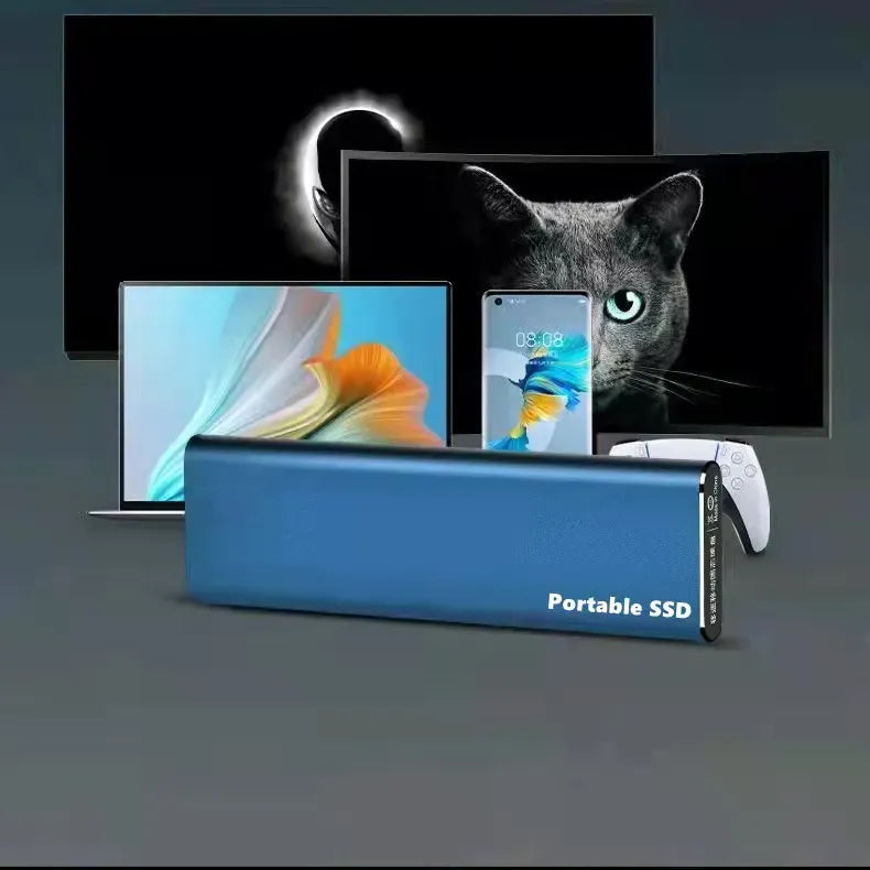 4TB Ekstern SSD Lagring | USB 3.1 Type-C | Hurtig Dataoverførsel | Kompakt Design | Aluminium | Stødsikker