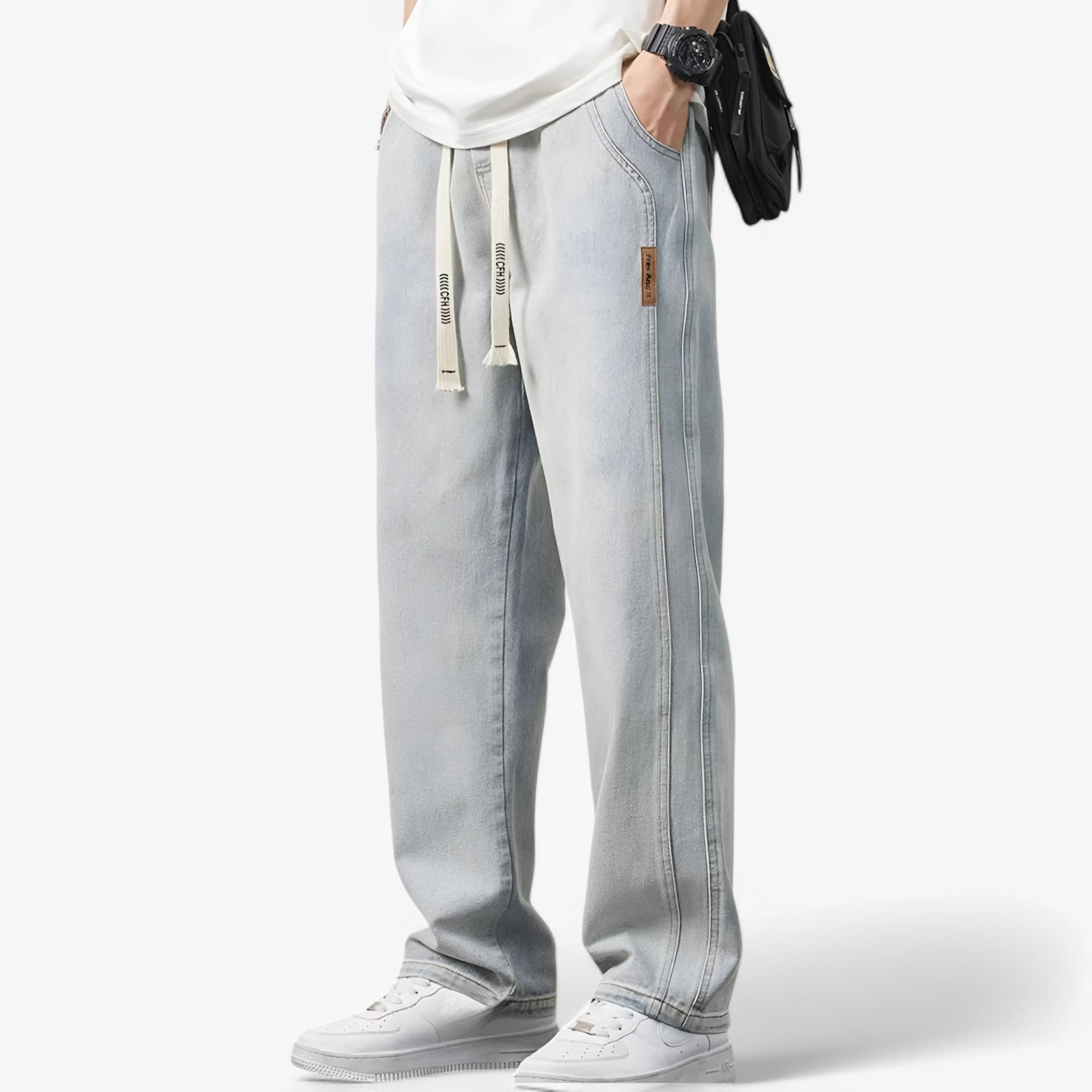 Jace | Denimbukser med brede ben - Trendy og komfortable