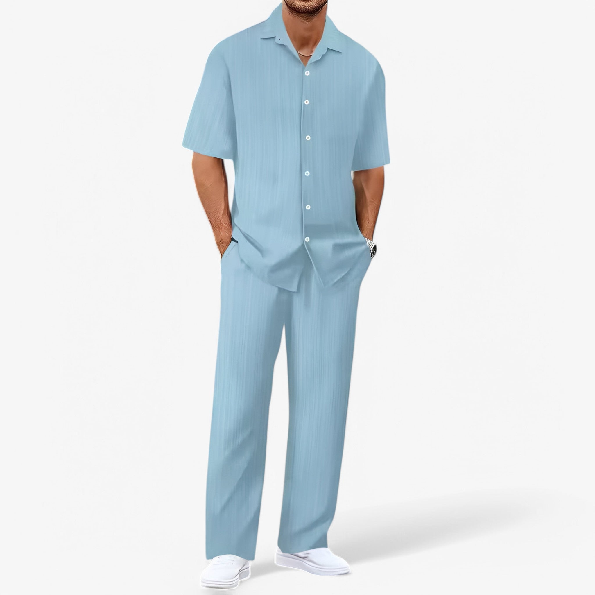 Lorenzo | Business Casual sæt med skjorte og bukser