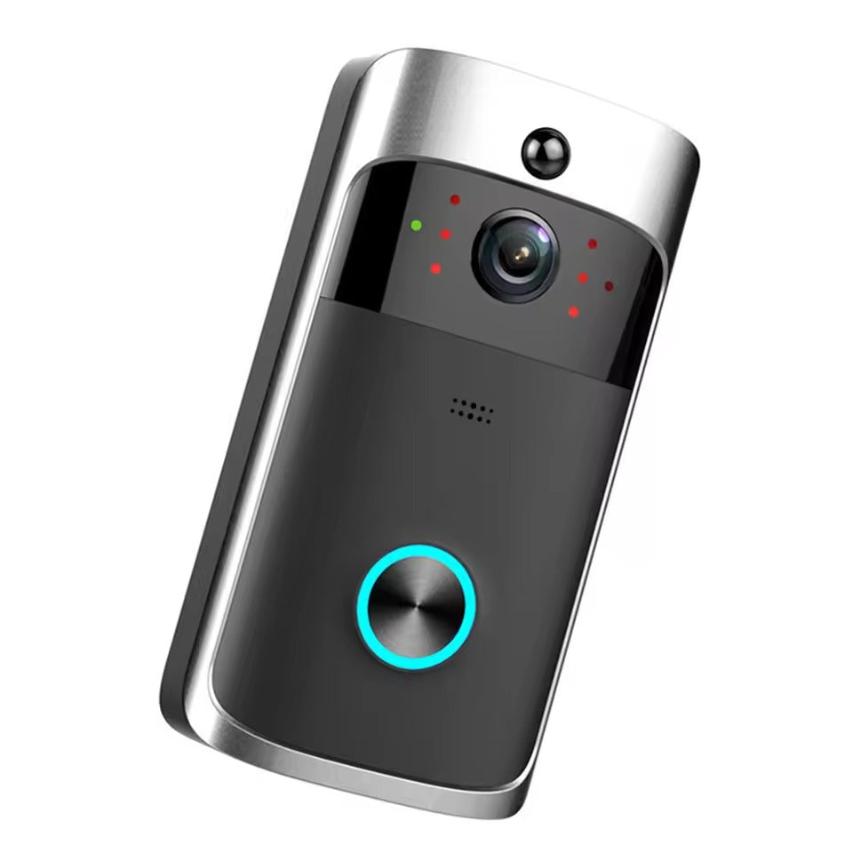 Trådløs Videodørklokke WiFi | HD Kamera | Nattesyn | Bevægelssensor | To-vejs Lyd | XSHCam App | Lokal Lagering | Vejrbestandig | 720p Video | 166° Vidvinkel | Batteri 18650 | Smartphone Notifikationer