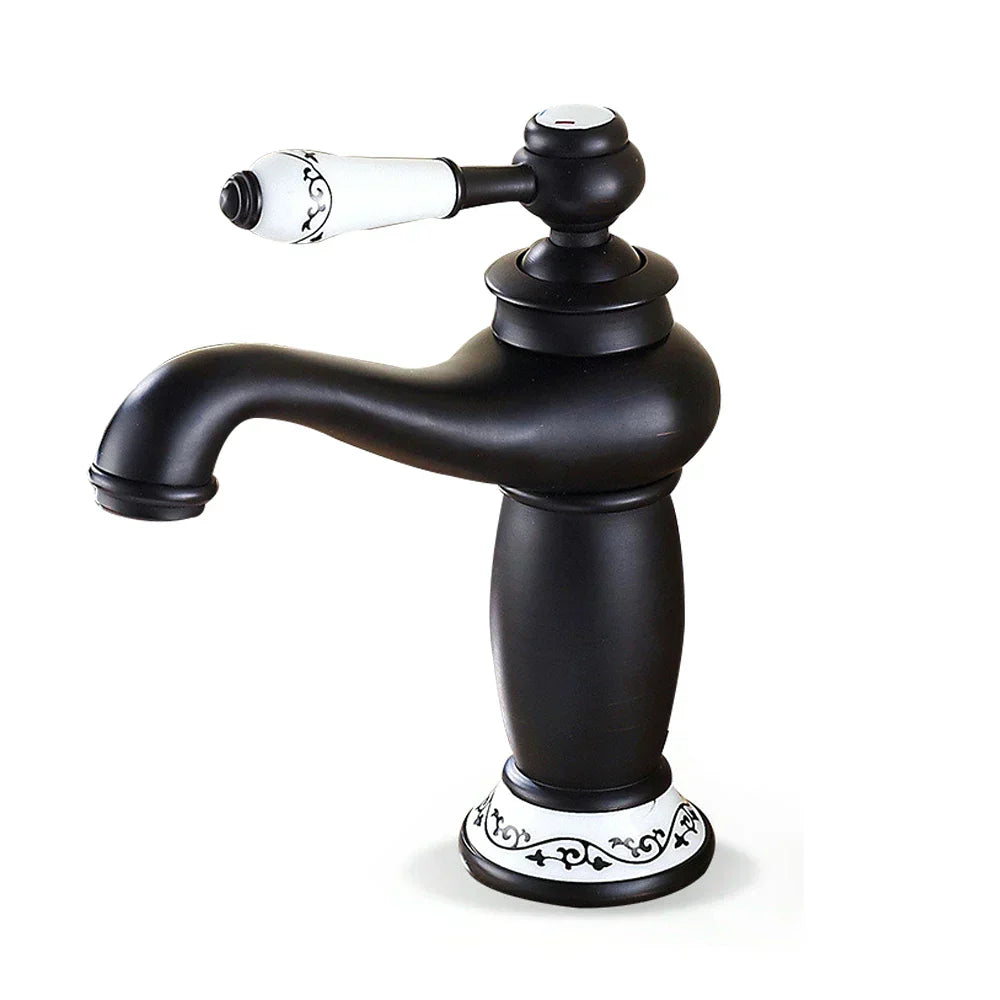 RoyalFlow | Vintage armatur i jern med guld finish | Eksklusivt retro design | Luksuriøs stil til badeværelset | Robust og holdbart | Nem installation | Elegance til hjemmet | Perfekt til moderne indretning