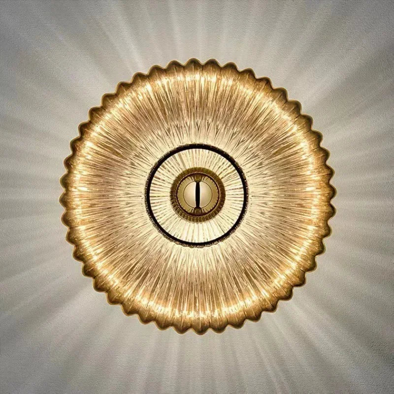 LumeGlass Væglampe | Elegant Glasdesign | Ambient Belysning | Højkvalitets Materialer | Tidløst Design