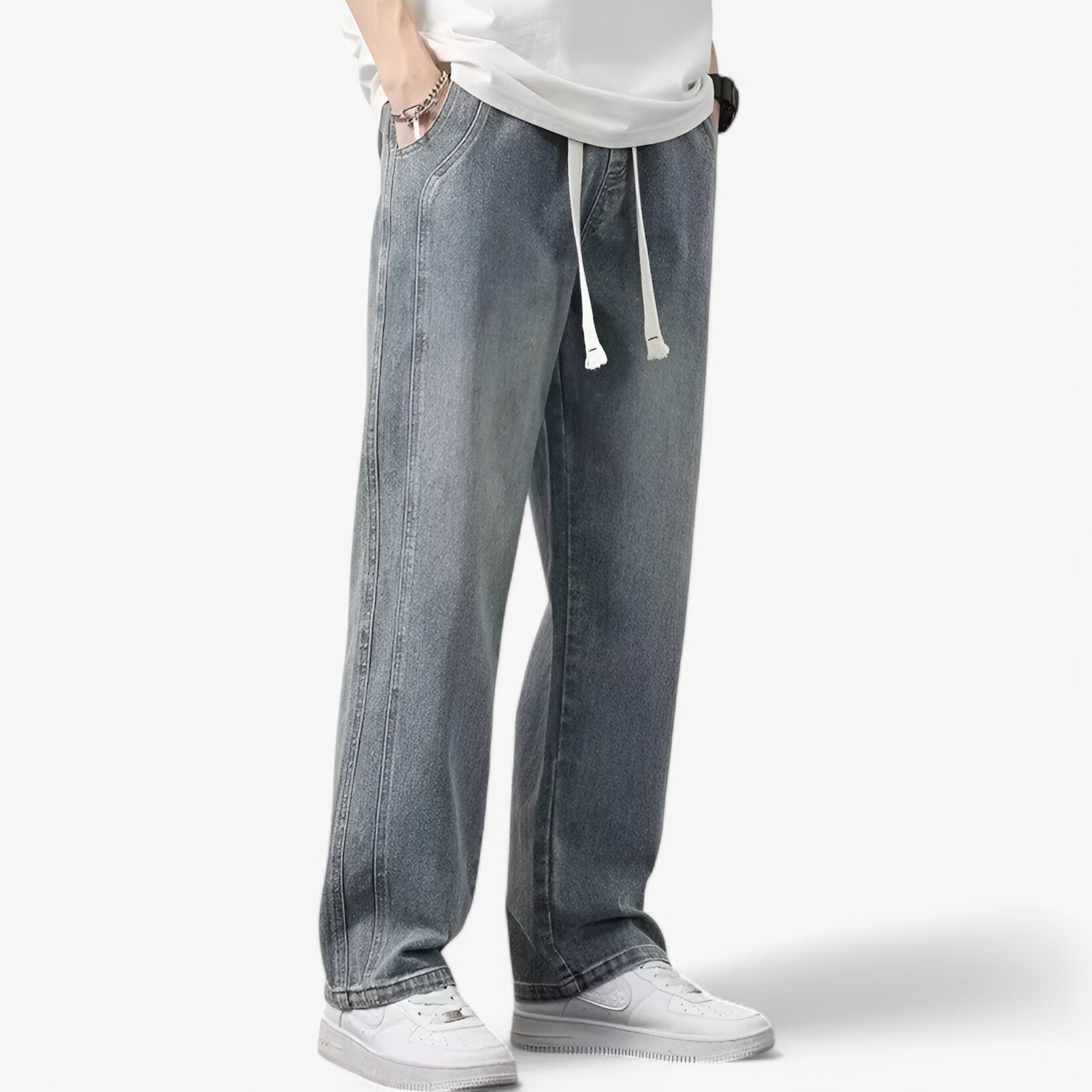 Jace | Denimbukser med brede ben - Trendy og komfortable