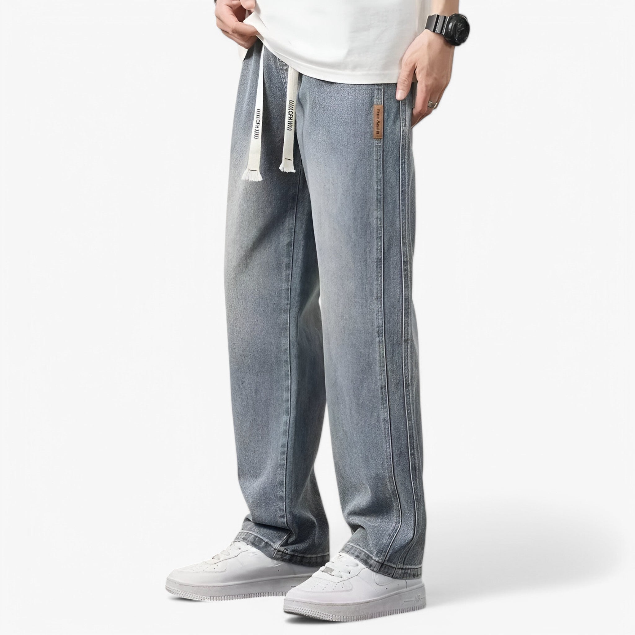 Jace | Denimbukser med brede ben - Trendy og komfortable