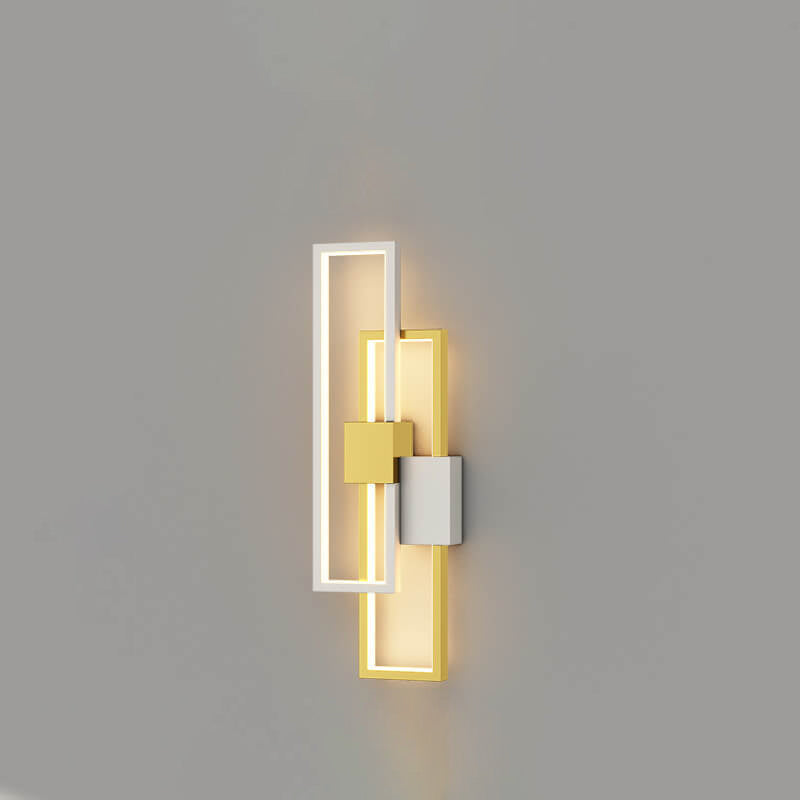 LumiSil | Lampe murale moderne | Design carré | Fer & Silicone | LED écoénergétique | Noir | 25x25x5 cm | 220V | 6W | Élégant et